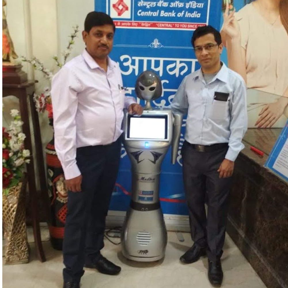 MeDHA robot deployed at a bank branch