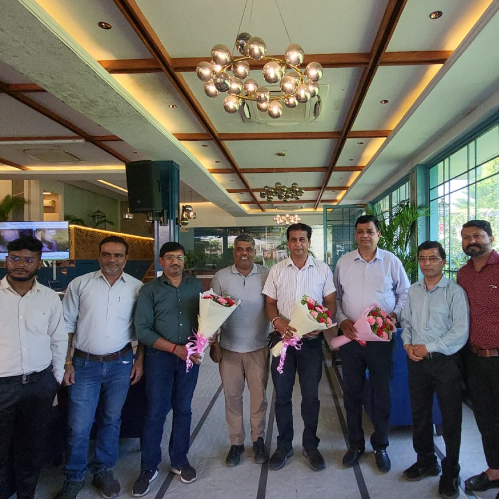 Srijan Software Services team celebrating